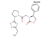 (4S)-3-{2-[(2S)-2-(3-ethyl-1,2,4-oxadiazol-5-yl)pyrrolidin-1-yl]-2-oxoethyl}-4-phenyl-1,3-oxazolidin-2-one