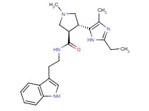 (3R*,4R*)-4-(2-ethyl-4-methyl-1H-imidazol-5-yl)-N-[2-(1H-indol-3-yl)ethyl]-1-methylpyrrolidine-3-carboxamide