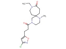 4-[3-(3-chloroisoxazol-5-yl)propanoyl]-9-ethyl-1-methyl-1,4,9-triazaspiro[5.6]dodecan-10-one