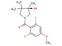 (3R)-1-(2,6-difluoro-4-methoxybenzoyl)-3,4,4-trimethyl-3-pyrrolidinol