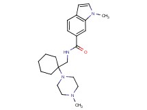 1-methyl-N-{[1-(4-methylpiperazin-1-yl)cyclohexyl]methyl}-1H-indole-6-carboxamide