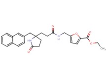 ethyl 5-[({3-[2-(2-naphthylmethyl)-5-oxo-2-pyrrolidinyl]propanoyl}amino)methyl]-2-furoate