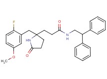 N-(2,2-diphenylethyl)-3-[2-(2-fluoro-5-methoxybenzyl)-5-oxo-2-pyrrolidinyl]propanamide