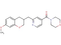 4-{2-[(7-methoxy-3,4-dihydro-2H-chromen-3-yl)methyl]isonicotinoyl}morpholine