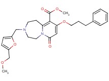 methyl 3-{[5-(methoxymethyl)-2-furyl]methyl}-7-oxo-9-(3-phenylpropoxy)-1,2,3,4,5,7-hexahydropyrido[1,2-d][1,4]diazepine-10-carboxylate