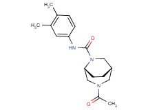 (1S*,5R*)-3-acetyl-N-(3,4-dimethylphenyl)-3,6-diazabicyclo[3.2.2]nonane-6-carboxamide