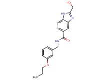 2-(hydroxymethyl)-N-(3-propoxybenzyl)-1H-benzimidazole-5-carboxamide