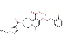 methyl 3-[(1-ethyl-1H-pyrazol-4-yl)carbonyl]-9-[2-(2-fluorophenyl)ethoxy]-7-oxo-1,2,3,4,5,7-hexahydropyrido[1,2-d][1,4]diazepine-10-carboxylate