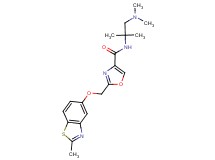 N-[2-(dimethylamino)-1,1-dimethylethyl]-2-{[(2-methyl-1,3-benzothiazol-5-yl)oxy]methyl}-1,3-oxazole-4-carboxamide