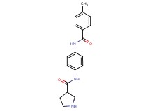 N-{4-[(4-methylbenzoyl)amino]phenyl}pyrrolidine-3-carboxamide