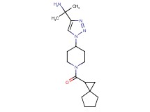 (1-methyl-1-{1-[1-(spiro[2.4]hept-1-ylcarbonyl)-4-piperidinyl]-1H-1,2,3-triazol-4-yl}ethyl)amine trifluoroacetate
