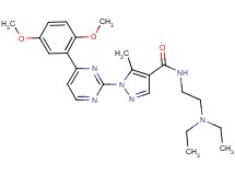 N-[2-(diethylamino)ethyl]-1-[4-(2,5-dimethoxyphenyl)-2-pyrimidinyl]-5-methyl-1H-pyrazole-4-carboxamide