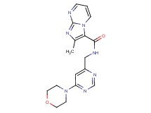 2-methyl-N-{[6-(4-morpholinyl)-4-pyrimidinyl]methyl}imidazo[1,2-a]pyrimidine-3-carboxamide