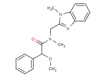 2-methoxy-N-methyl-N-[(1-methyl-1H-benzimidazol-2-yl)methyl]-2-phenylacetamide