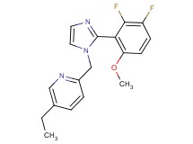 2-{[2-(2,3-difluoro-6-methoxyphenyl)-1H-imidazol-1-yl]methyl}-5-ethylpyridine