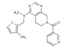 N-methyl-N-[(3-methyl-2-thienyl)methyl]-7-(pyridin-3-ylcarbonyl)-5,6,7,8-tetrahydropyrido[3,4-d]pyrimidin-4-amine