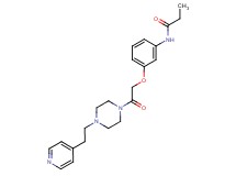 N-(3-{2-oxo-2-[4-(2-pyridin-4-ylethyl)piperazin-1-yl]ethoxy}phenyl)propanamide