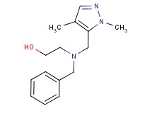 2-{benzyl[(1,4-dimethyl-1H-pyrazol-5-yl)methyl]amino}ethanol