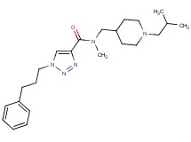 N-[(1-isobutyl-4-piperidinyl)methyl]-N-methyl-1-(3-phenylpropyl)-1H-1,2,3-triazole-4-carboxamide