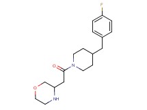 3-{2-[4-(4-fluorobenzyl)-1-piperidinyl]-2-oxoethyl}morpholine hydrochloride