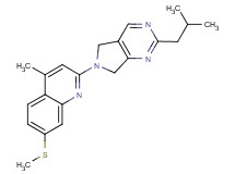2-(2-isobutyl-5,7-dihydro-6H-pyrrolo[3,4-d]pyrimidin-6-yl)-4-methyl-7-(methylthio)quinoline