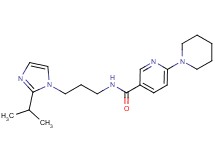 N-[3-(2-isopropyl-1H-imidazol-1-yl)propyl]-6-piperidin-1-ylnicotinamide