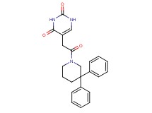 5-[2-(3,3-diphenylpiperidin-1-yl)-2-oxoethyl]pyrimidine-2,4(1H,3H)-dione