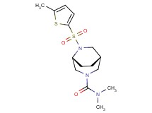 (1S*,5R*)-N,N-dimethyl-6-[(5-methyl-2-thienyl)sulfonyl]-3,6-diazabicyclo[3.2.2]nonane-3-carboxamide