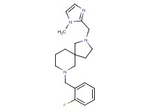 7-(2-fluorobenzyl)-2-[(1-methyl-1H-imidazol-2-yl)methyl]-2,7-diazaspiro[4.5]decane