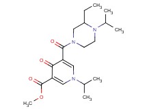 methyl 5-[(3-ethyl-4-isopropyl-1-piperazinyl)carbonyl]-1-isopropyl-4-oxo-1,4-dihydro-3-pyridinecarboxylate