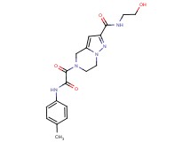 N-(2-hydroxyethyl)-5-[[(4-methylphenyl)amino](oxo)acetyl]-4,5,6,7-tetrahydropyrazolo[1,5-a]pyrazine-2-carboxamide