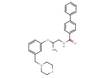 N-{2-[3-(4-thiomorpholinylmethyl)phenoxy]propyl}-4-biphenylcarboxamide