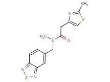 N-(2,1,3-benzothiadiazol-5-ylmethyl)-N-methyl-2-(2-methyl-1,3-thiazol-4-yl)acetamide