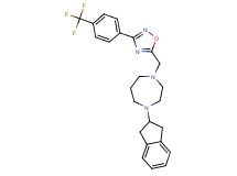 1-(2,3-dihydro-1H-inden-2-yl)-4-({3-[4-(trifluoromethyl)phenyl]-1,2,4-oxadiazol-5-yl}methyl)-1,4-diazepane