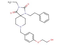 3-ethyl-8-[4-(2-hydroxyethoxy)benzyl]-1-(2-phenylethyl)-1,3,8-triazaspiro[4.5]decane-2,4-dione