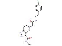 5-(2-{[2-(4-chlorophenyl)ethyl]amino}-2-oxoethyl)-N-methyl-4,5,6,7-tetrahydro-2H-pyrazolo[4,3-c]pyridine-3-carboxamide