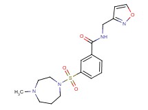 N-(isoxazol-3-ylmethyl)-3-[(4-methyl-1,4-diazepan-1-yl)sulfonyl]benzamide