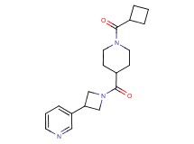 3-(1-{[1-(cyclobutylcarbonyl)-4-piperidinyl]carbonyl}-3-azetidinyl)pyridine