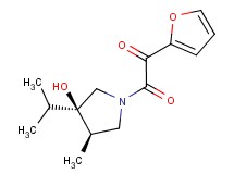 1-(2-furyl)-2-[(3R*,4R*)-3-hydroxy-3-isopropyl-4-methylpyrrolidin-1-yl]-2-oxoethanone