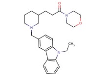 9-ethyl-3-({3-[3-(4-morpholinyl)-3-oxopropyl]-1-piperidinyl}methyl)-9H-carbazole