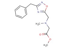 methyl N-[(3-benzyl-1,2,4-oxadiazol-5-yl)methyl]-N-methylglycinate