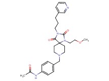 N-[4-({1-(2-methoxyethyl)-2,4-dioxo-3-[3-(3-pyridinyl)propyl]-1,3,8-triazaspiro[4.5]dec-8-yl}methyl)phenyl]acetamide