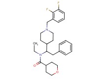 N-{1-[1-(2,3-difluorobenzyl)-4-piperidinyl]-2-phenylethyl}-N-ethyltetrahydro-2H-pyran-4-carboxamide