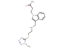 3-{3-[({2-[(1-methyl-1H-tetrazol-5-yl)thio]ethyl}amino)methyl]-1H-indol-1-yl}propanamide