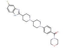4-(5-fluoro-1H-benzimidazol-2-yl)-1'-[4-(4-morpholinylcarbonyl)phenyl]-1,4'-bipiperidine