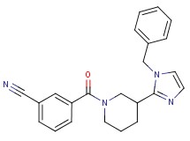 3-{[3-(1-benzyl-1H-imidazol-2-yl)-1-piperidinyl]carbonyl}benzonitrile