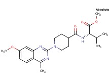 methyl N-{[1-(7-methoxy-4-methyl-2-quinazolinyl)-4-piperidinyl]carbonyl}-L-valinate