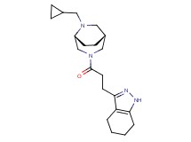 3-{3-[(1R*,5R*)-6-(cyclopropylmethyl)-3,6-diazabicyclo[3.2.2]non-3-yl]-3-oxopropyl}-4,5,6,7-tetrahydro-1H-indazole