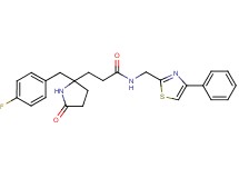 3-[2-(4-fluorobenzyl)-5-oxo-2-pyrrolidinyl]-N-[(4-phenyl-1,3-thiazol-2-yl)methyl]propanamide