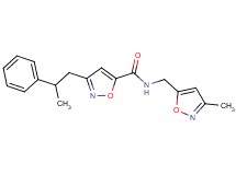 N-[(3-methyl-5-isoxazolyl)methyl]-3-(2-phenylpropyl)-5-isoxazolecarboxamide
